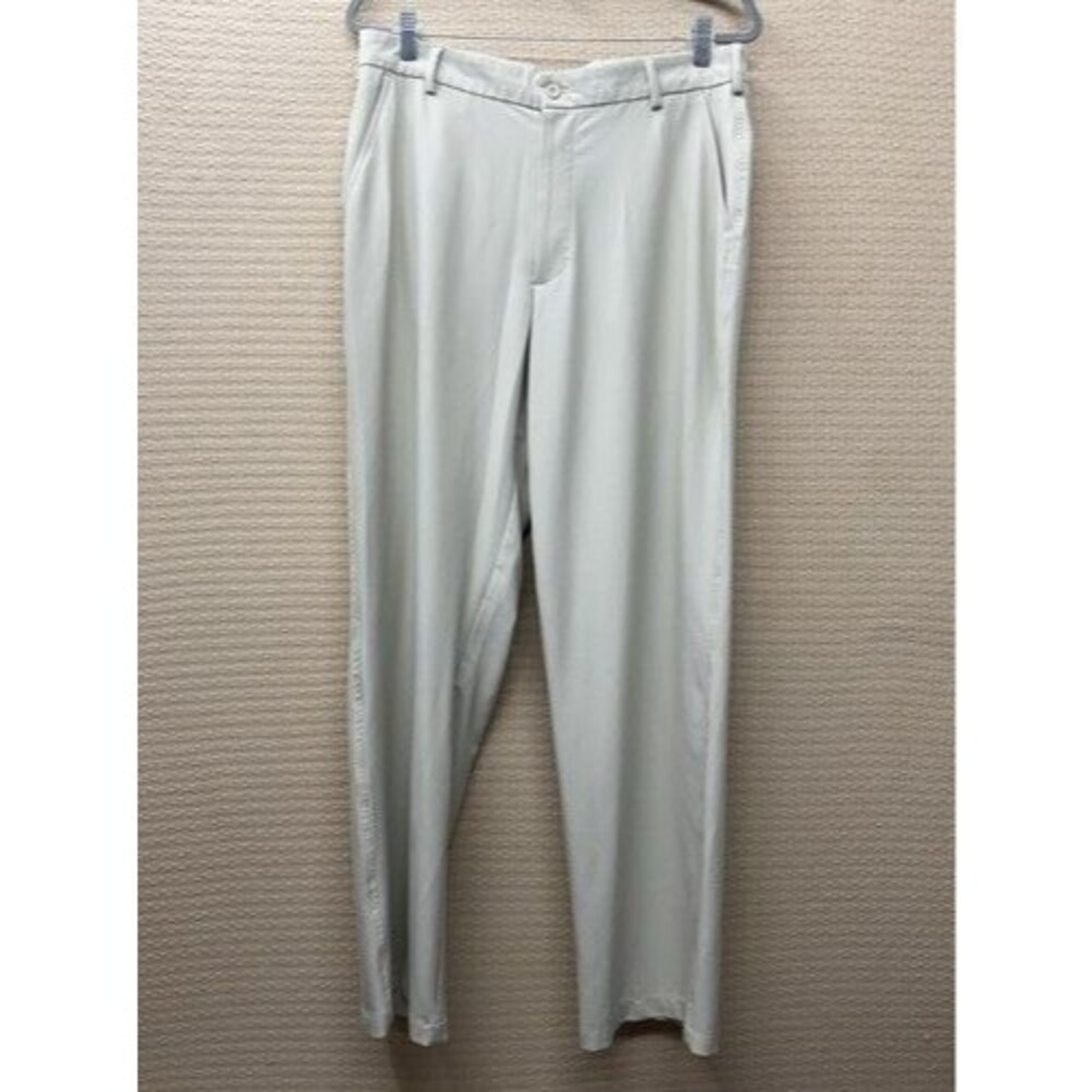 Tommy Armour Beige/Cream Stretchy Straight Trousers Pants Men Size 34x32